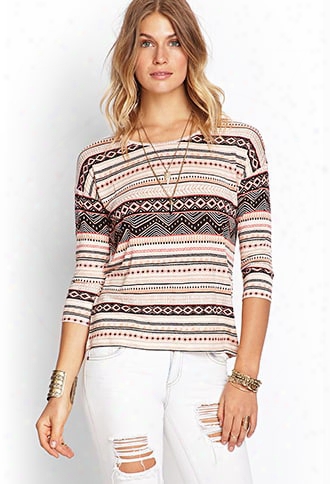 Mixed Tribal Print Top