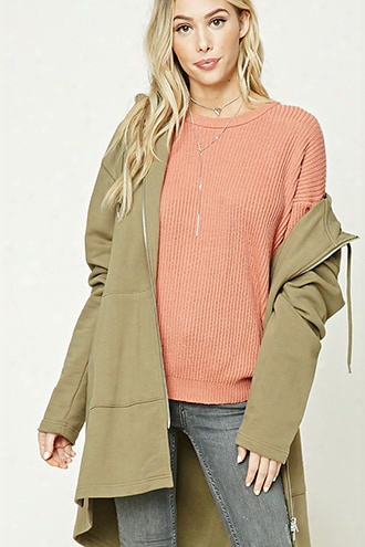 Oversized Ribbed Knit Sweater