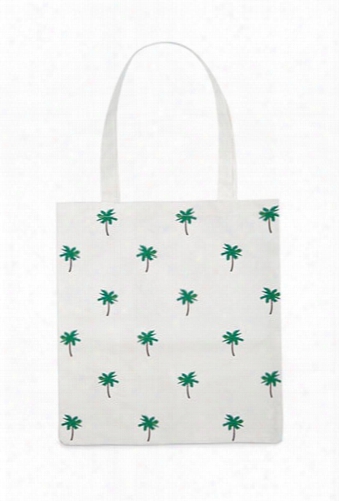 Palm Tree Canvas Tote Bag