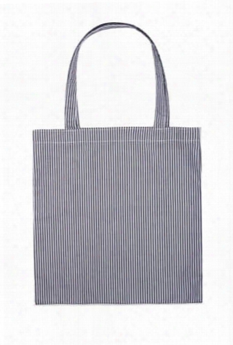 Pinstriped Tote Bag