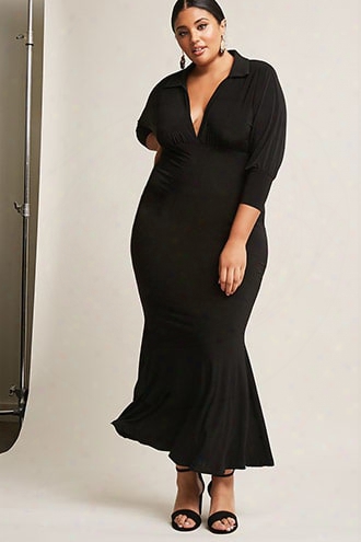 Plus Size Mermaid Maxi Dress