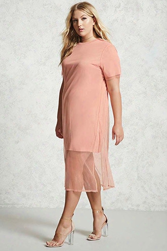 Plus Size Mesh Dress