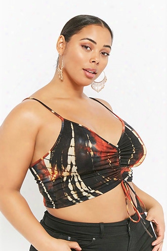 Plus Size Ruched V-neck Cami