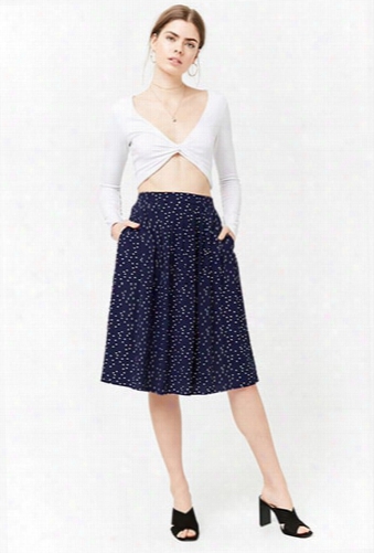 Polka Dot A-line Skirt