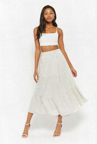 Polka Dot Rufflemidi Skirt