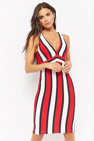 Ribbed Striped Bodycon Dress