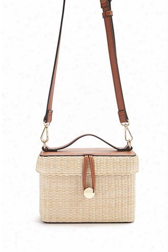 Square Straw Crossbody Bag