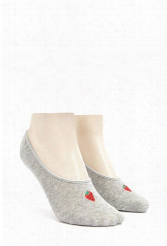 Strawberry No-show Socks