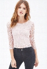 Crochet Trim Lace Top