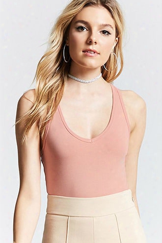 V-neck Racerback Bodysuit