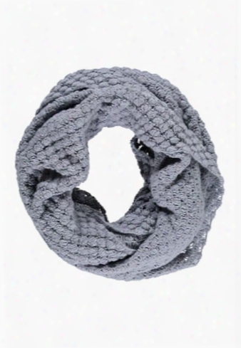 Bubble Knit Infinity Scarf