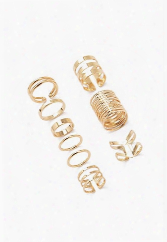 Caged Midi Ring Set