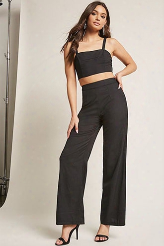 Cutout Crop Top & Pant Set