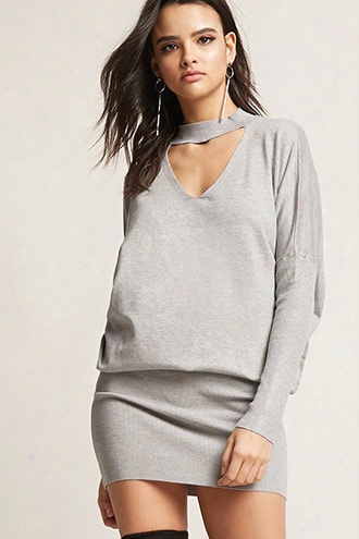 Cutout Sweater Dress