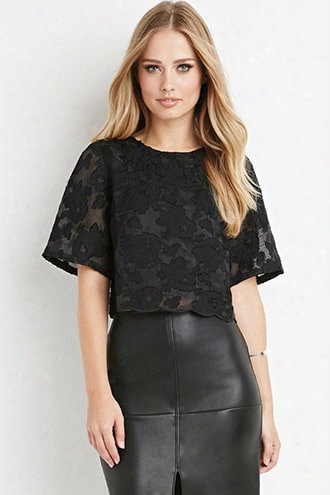 Embroidered Lace Top