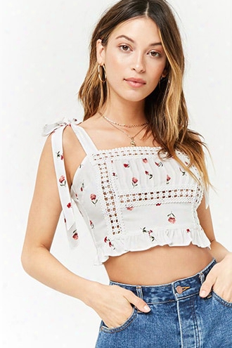 Floral Chiffon Crop Cami