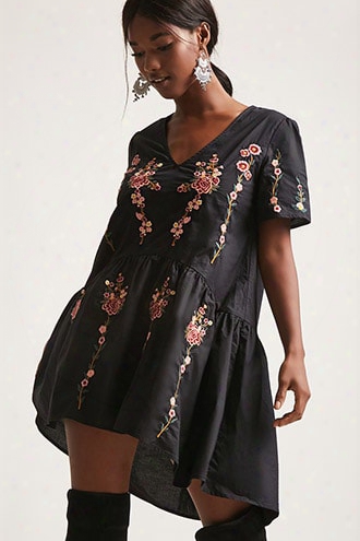 Floral Drop-waist Tunic