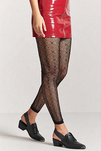 Geo Cutout Footless Tights