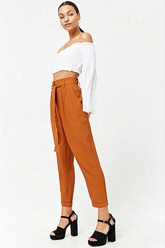 High-waist Paperbag Trousers