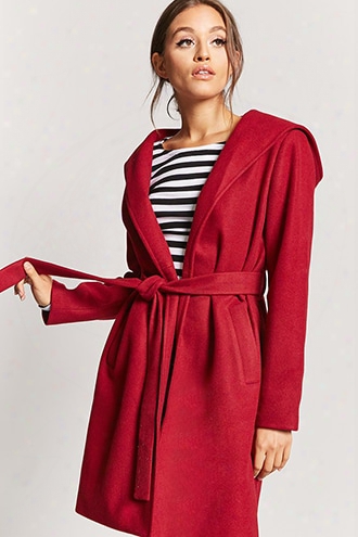 Hooded Wrap Coat