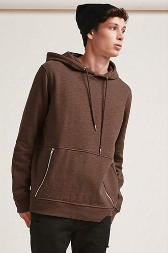 Knit Zip-pocket Hoodie