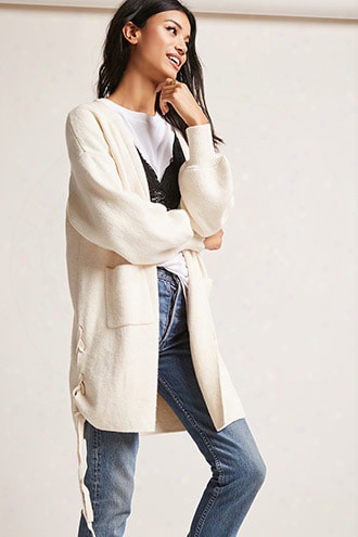 Lantern-sleeve Cardigan