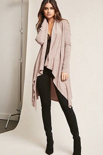 Marled Shawl Collar Cardigan