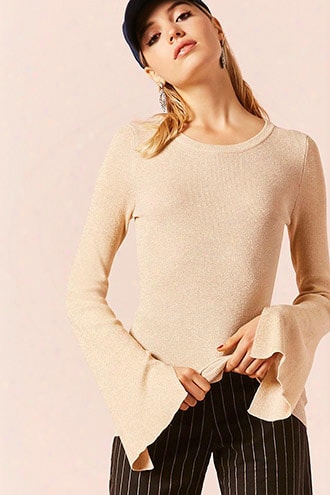 Metallic Sweater-knit Top