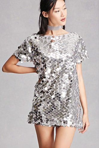 Motel Sequined Mini Dress