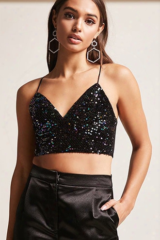 Multicolored Sequin Bralette