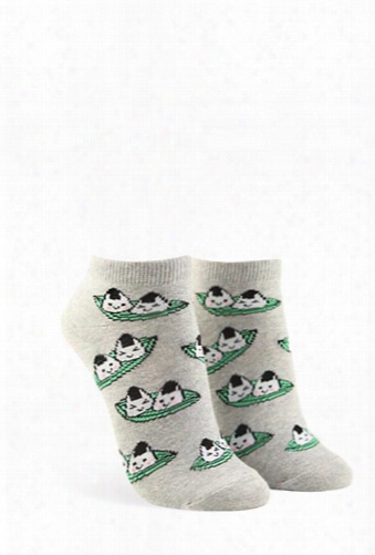 Onigiri Graphic Ankle Socks