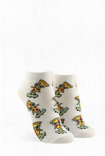 Pizza Graphic Ankle Socks