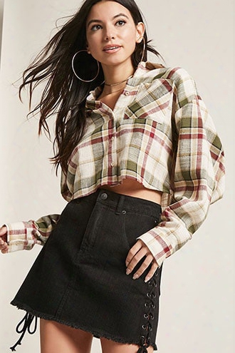 Plaid Cropped Shirt