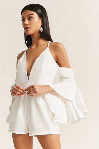 Plunging Open-shoulder Romper