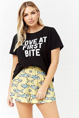 Plus Size Love At First Bite Pajama Set