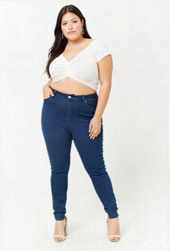 Plus Size Super Skinny Ankle Jeans