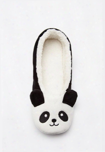 Plush Panda Slippers