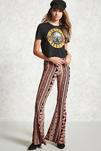 Printed Flared Pants