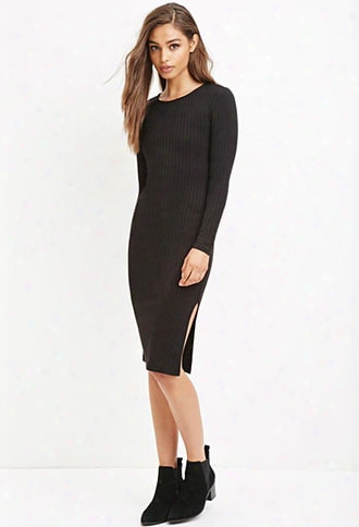 Ribbed Bodycon Midi Dress