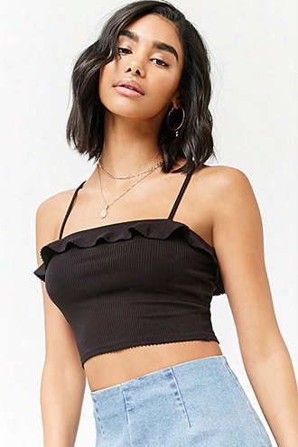 Ribbed Flounce Cami