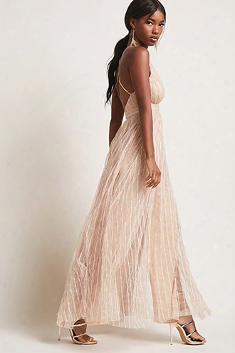 Sequin Mesh Gown