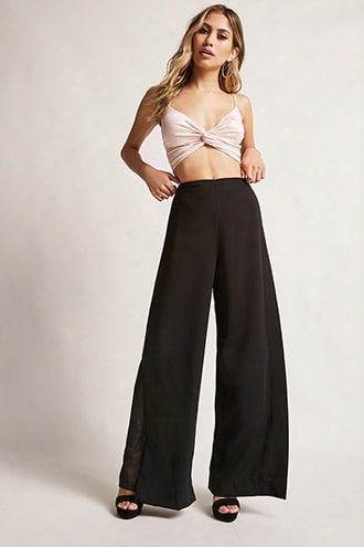 Split-leg Palazzo Pants