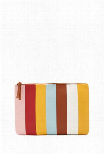 Striped Clutch Bag