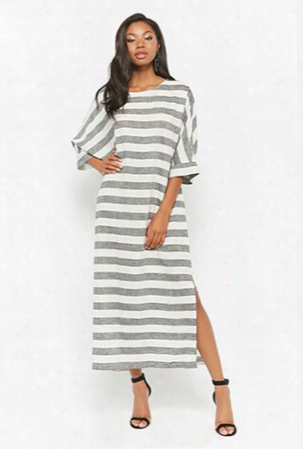 Striped Kaftan Dress