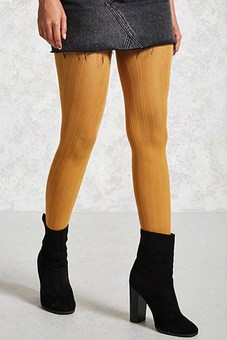 Striped Semi-sheer Tights