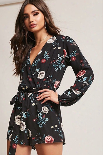 Surplice Floral Romper