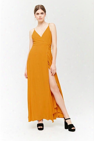 Surplice Maxi Wrap Dress