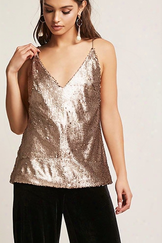 V-neck Sequin Cami