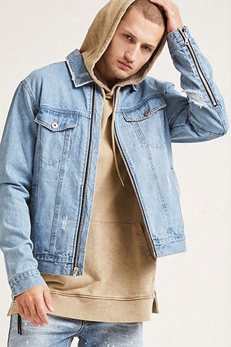 Zip-up Denim Jacket