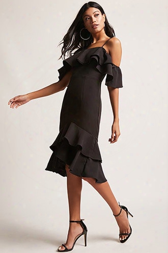 12x12 Tiered Ruffle Midi Dress